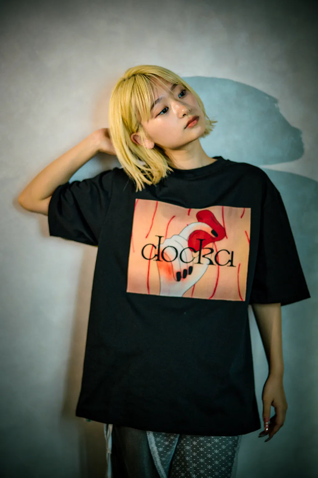 Heart Grip Graphic over tee