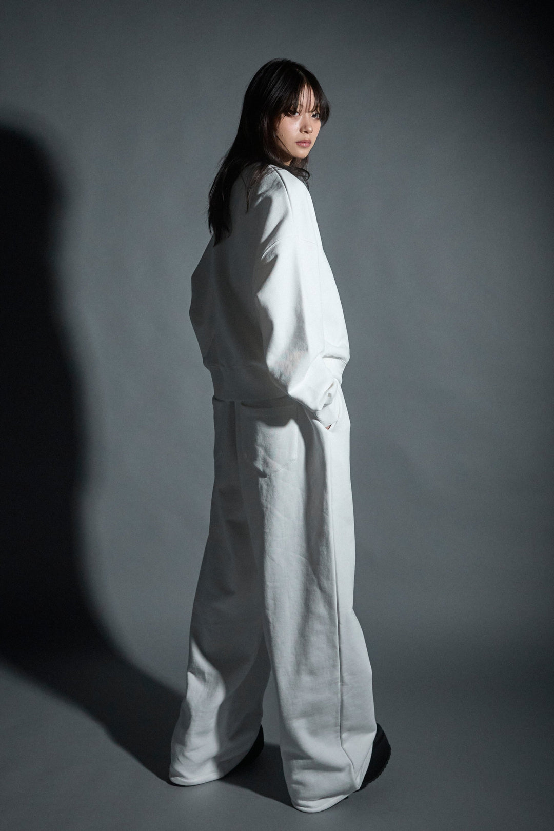 【SET】Logo Heavy Sweat/Logo Sweat Pants(WHITE)