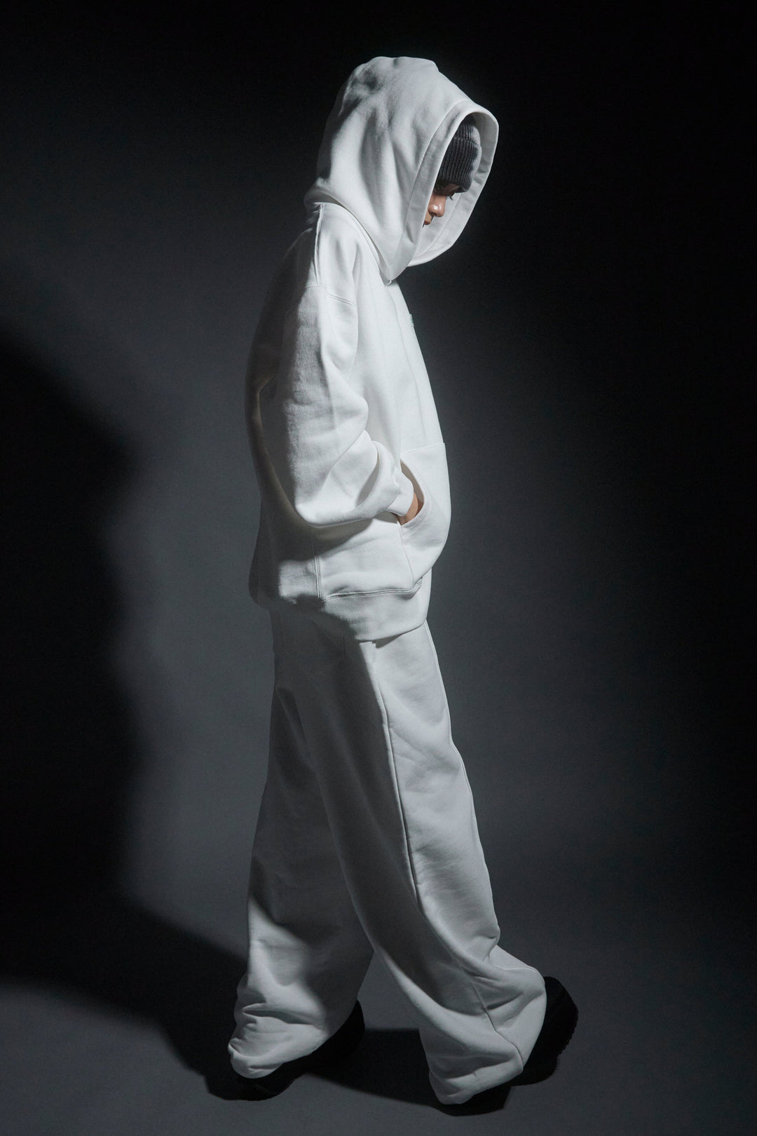 【SET】Logo Heavy Hoodie/Logo Sweat Pants(WHITE)