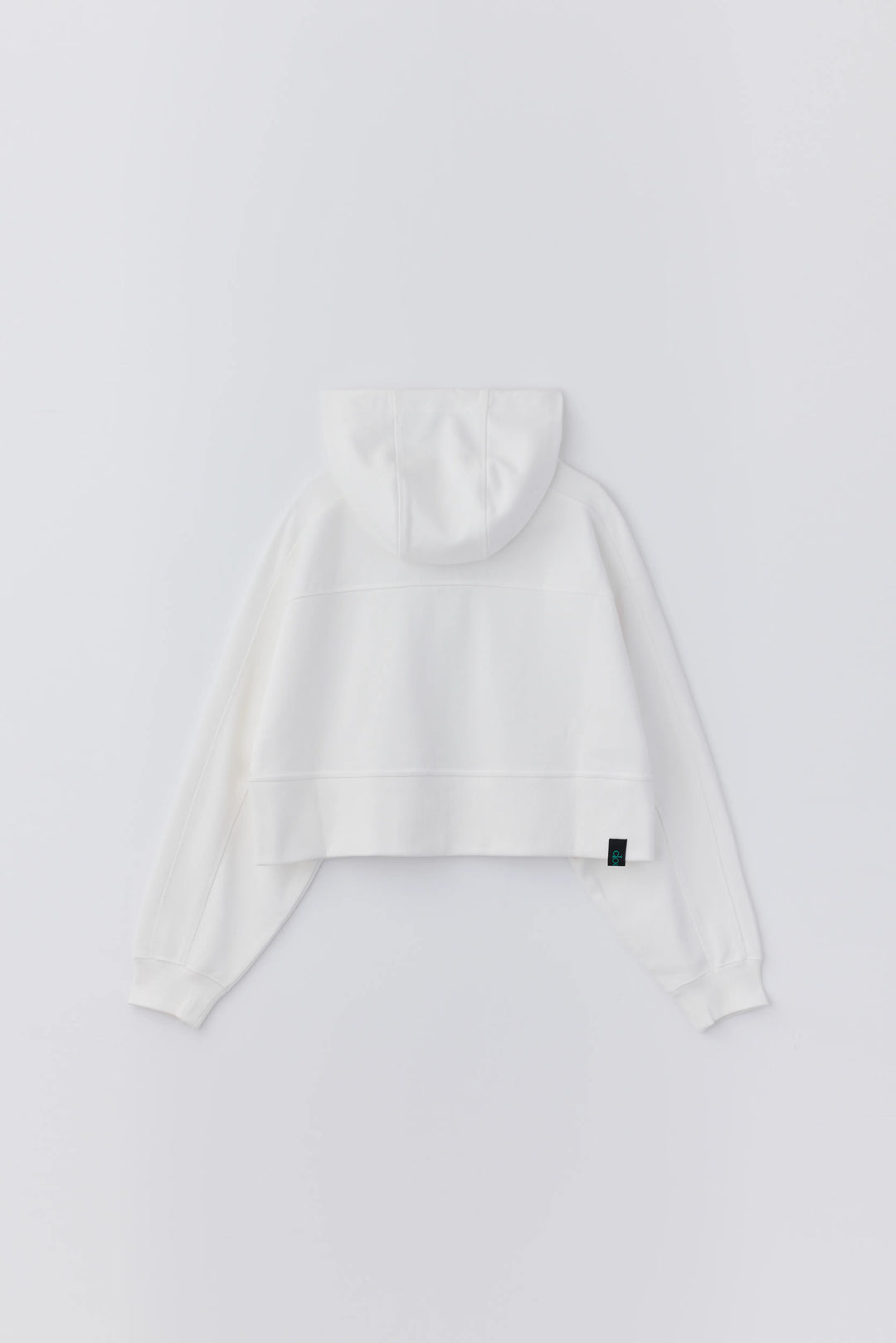 anytime logo zip parka / white