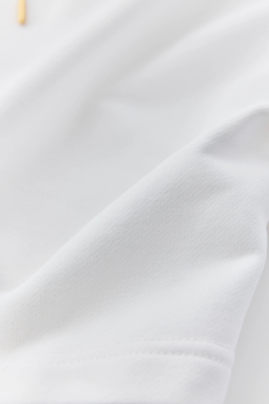 anytime logo zip parka / white