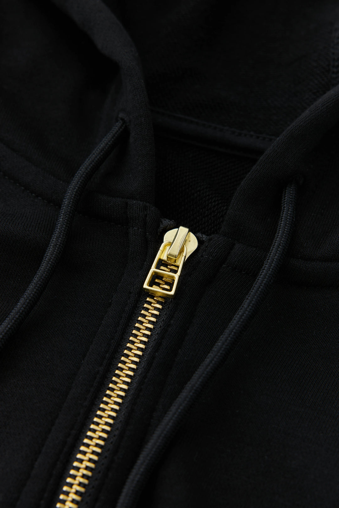 anytime logo zip parka / black