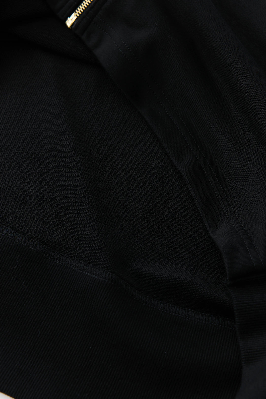 anytime logo zip parka / black