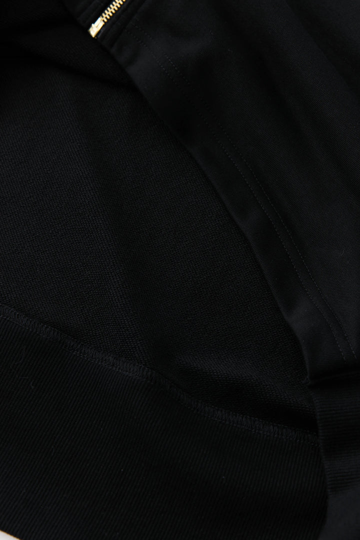 anytime logo zip parka / black