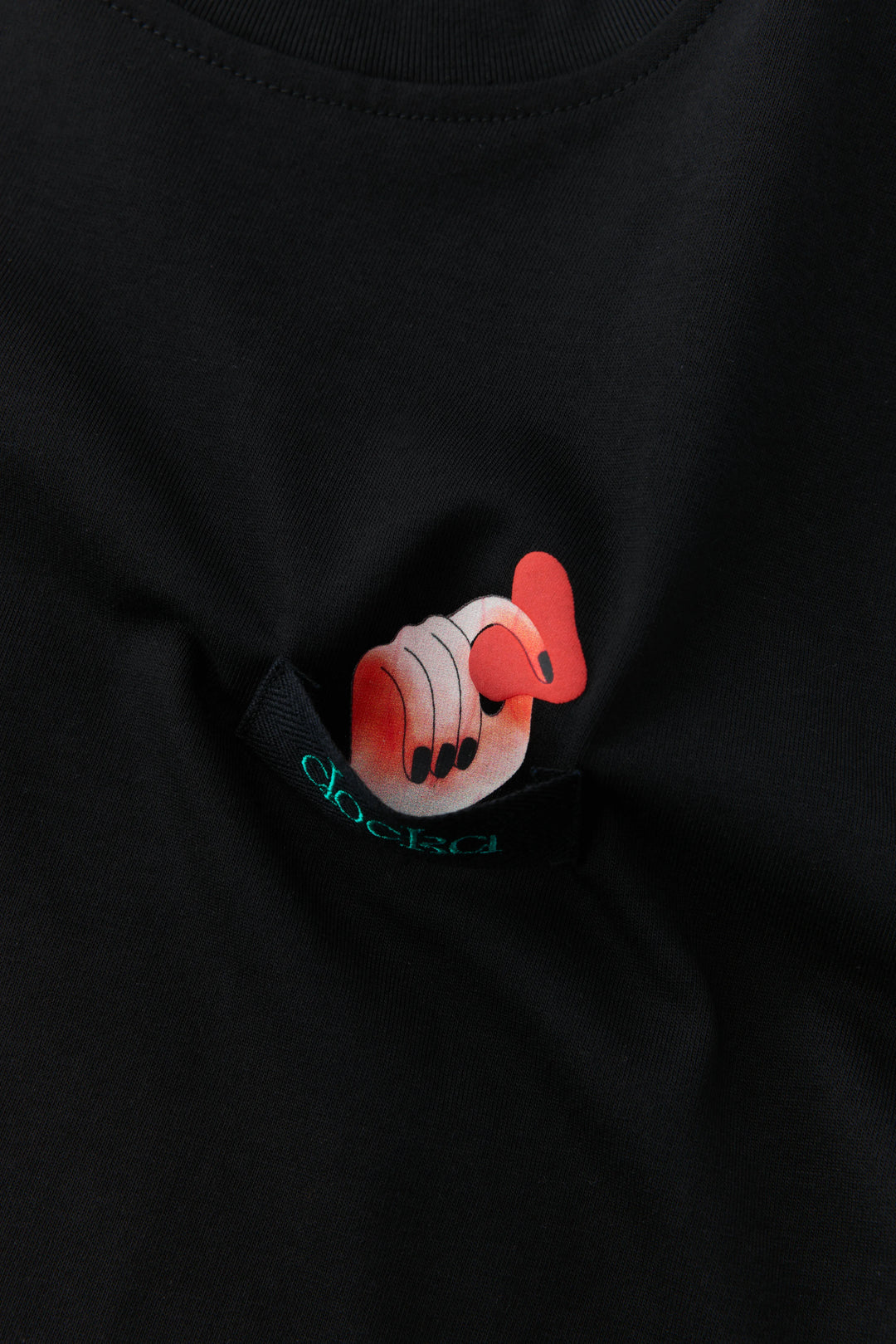 One point over tee / BLACK