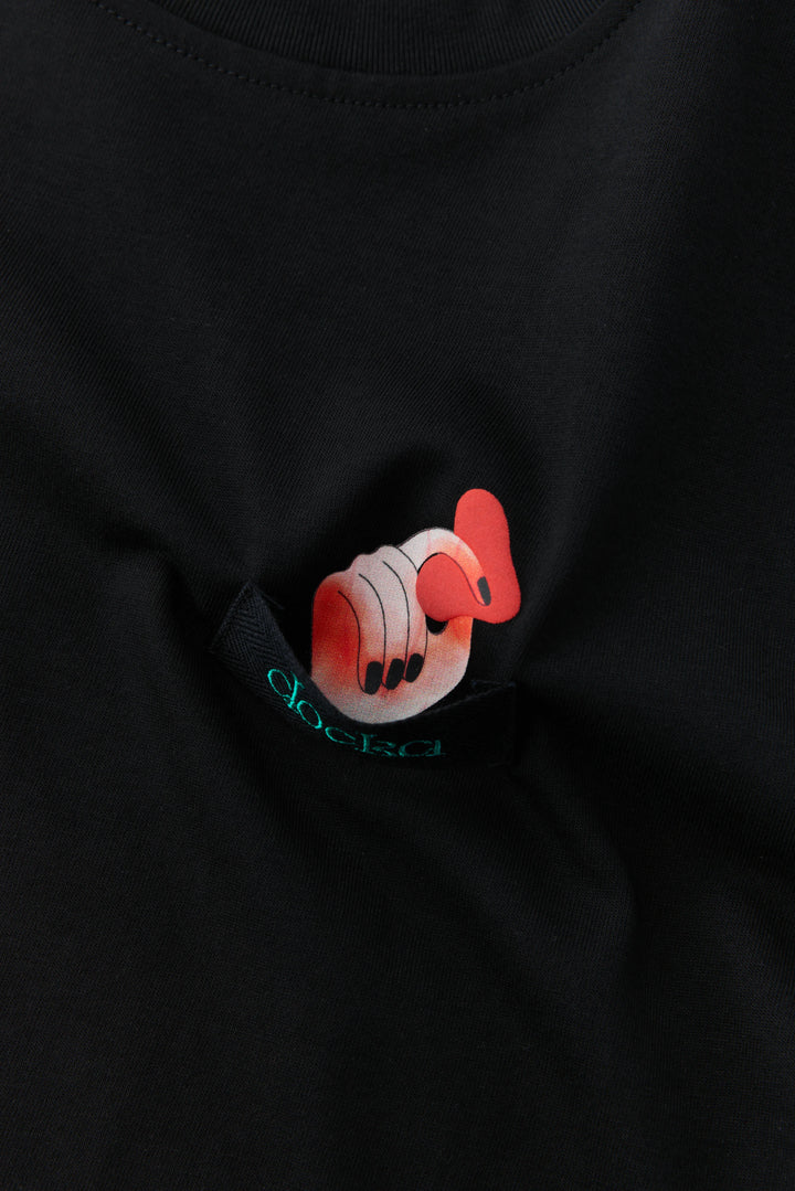 One point over tee / BLACK