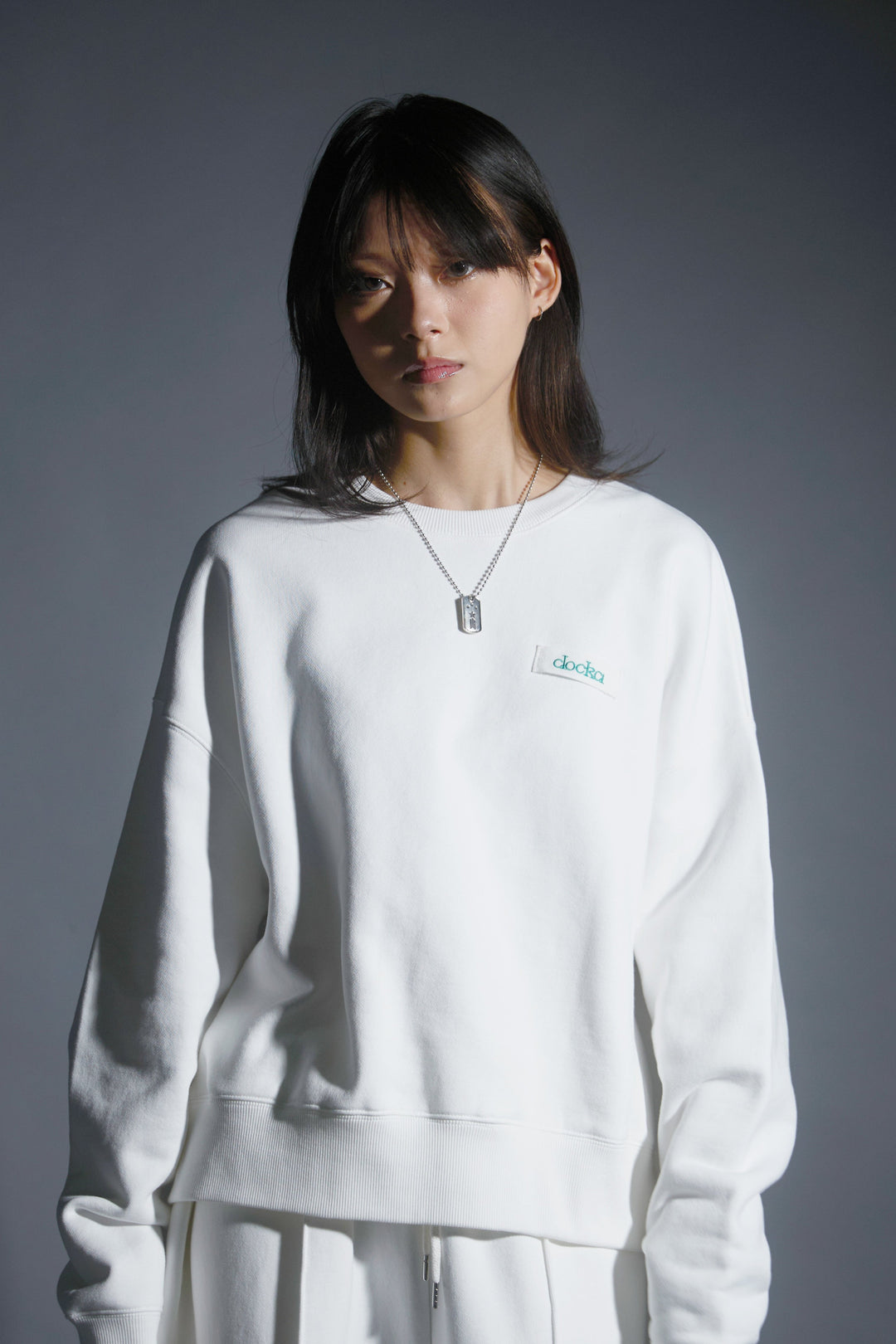 Logo Heavy Sweat(WHITE)