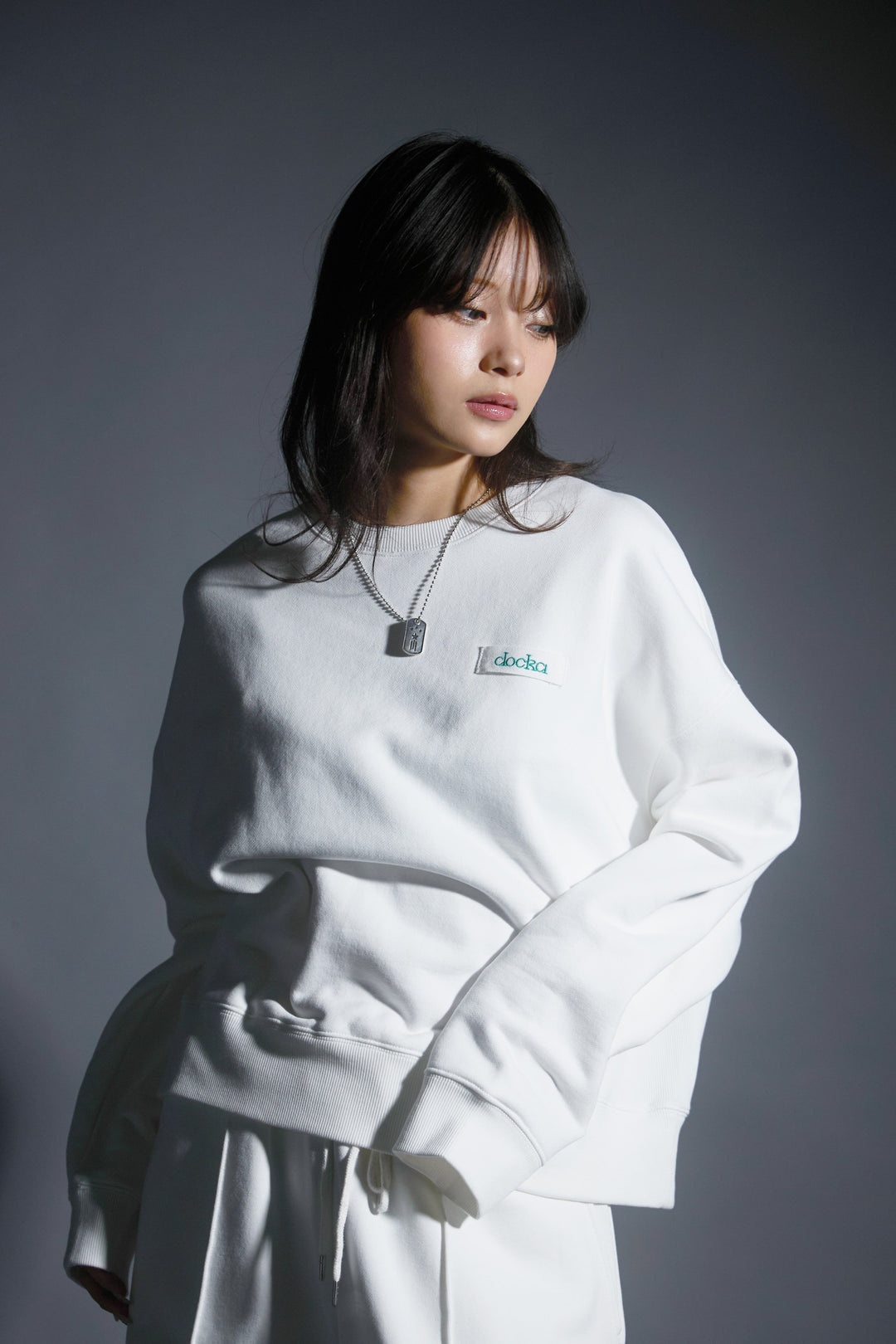 Logo Heavy Sweat(WHITE)