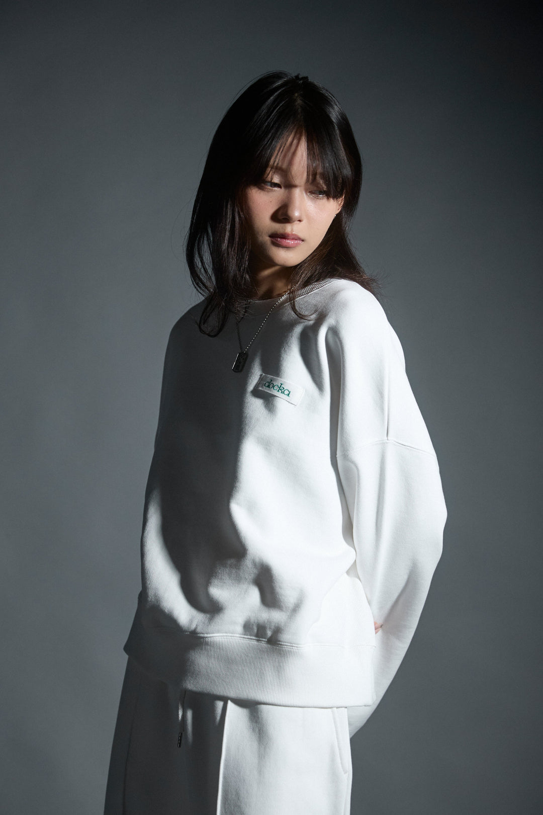 Logo Heavy Sweat(WHITE)