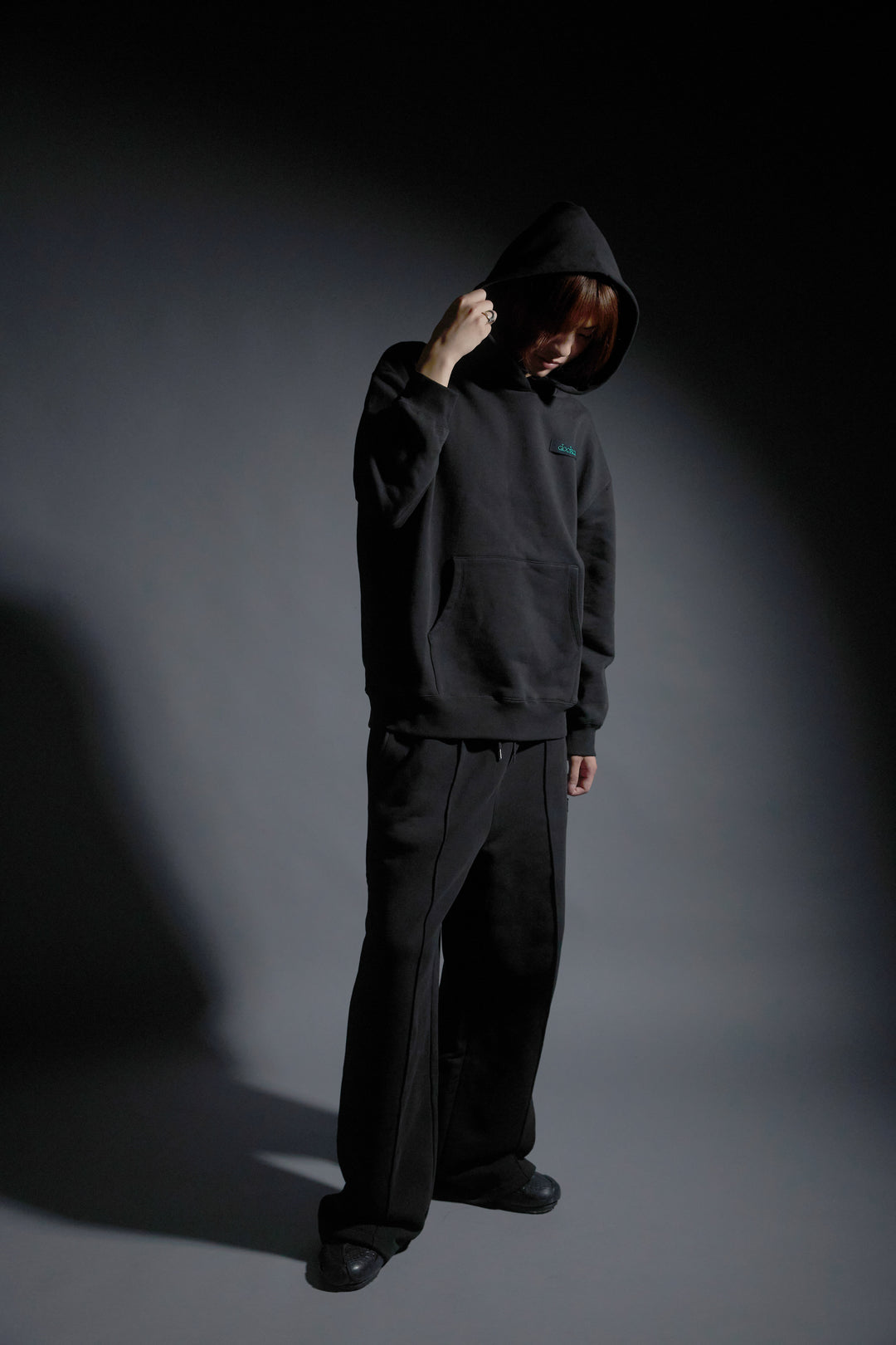 【SET】Logo Heavy Hoodie/Logo Sweat Pants(BLACK)