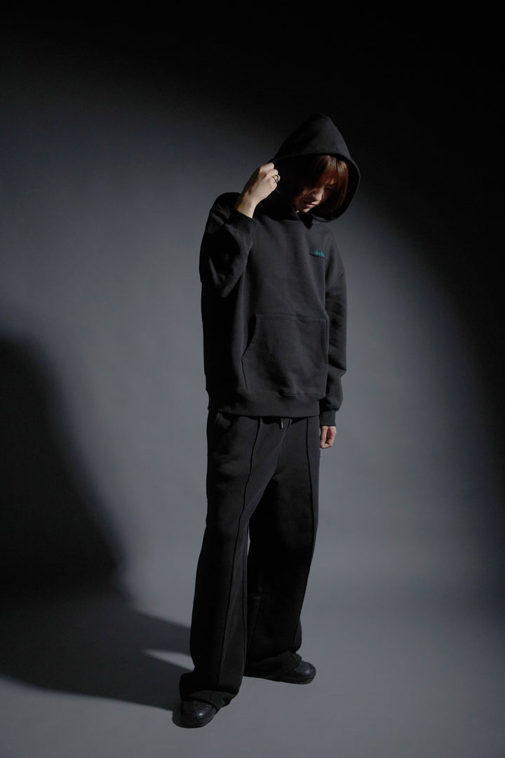 【SET】Logo Heavy Hoodie/Logo Sweat Pants(BLACK)