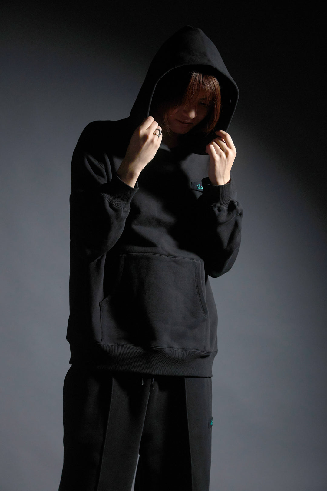 Logo Heavy Hoodie(BLACK)