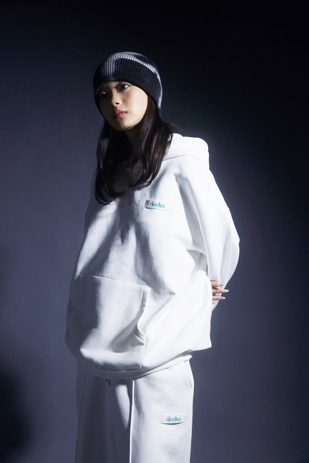 【SET】Logo Heavy Hoodie/Logo Sweat Pants(WHITE)