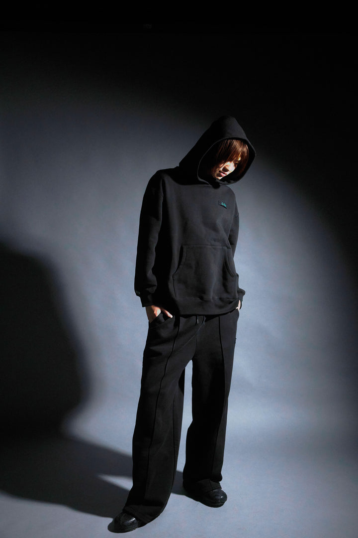 【SET】Logo Heavy Hoodie/Logo Sweat Pants(BLACK)