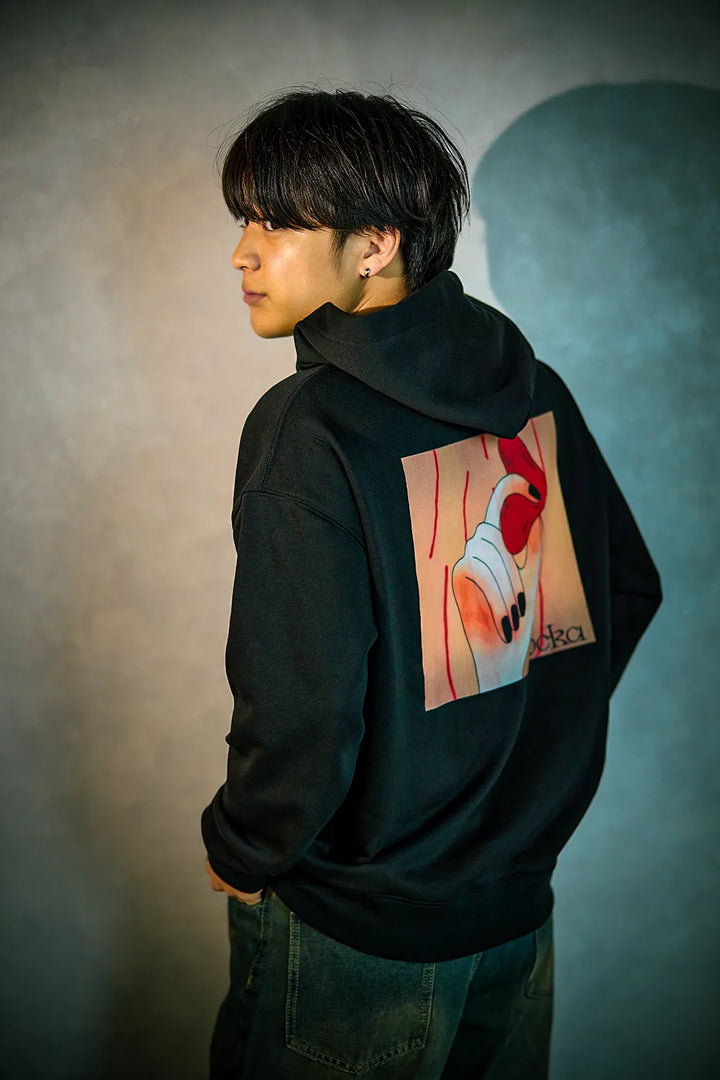 Heart Grip Graphic Hoodie