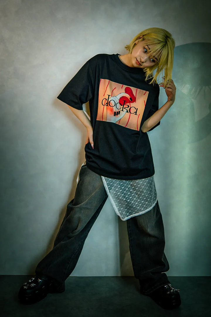 Heart Grip Graphic over tee