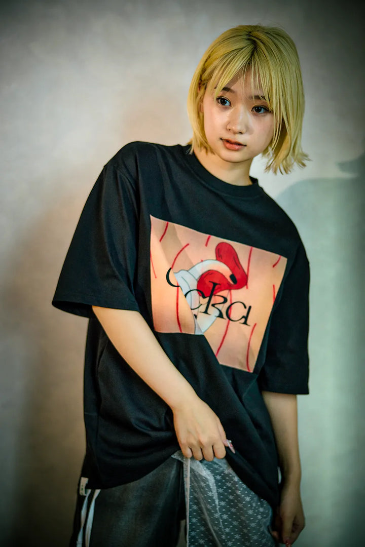 Heart Grip Graphic over tee