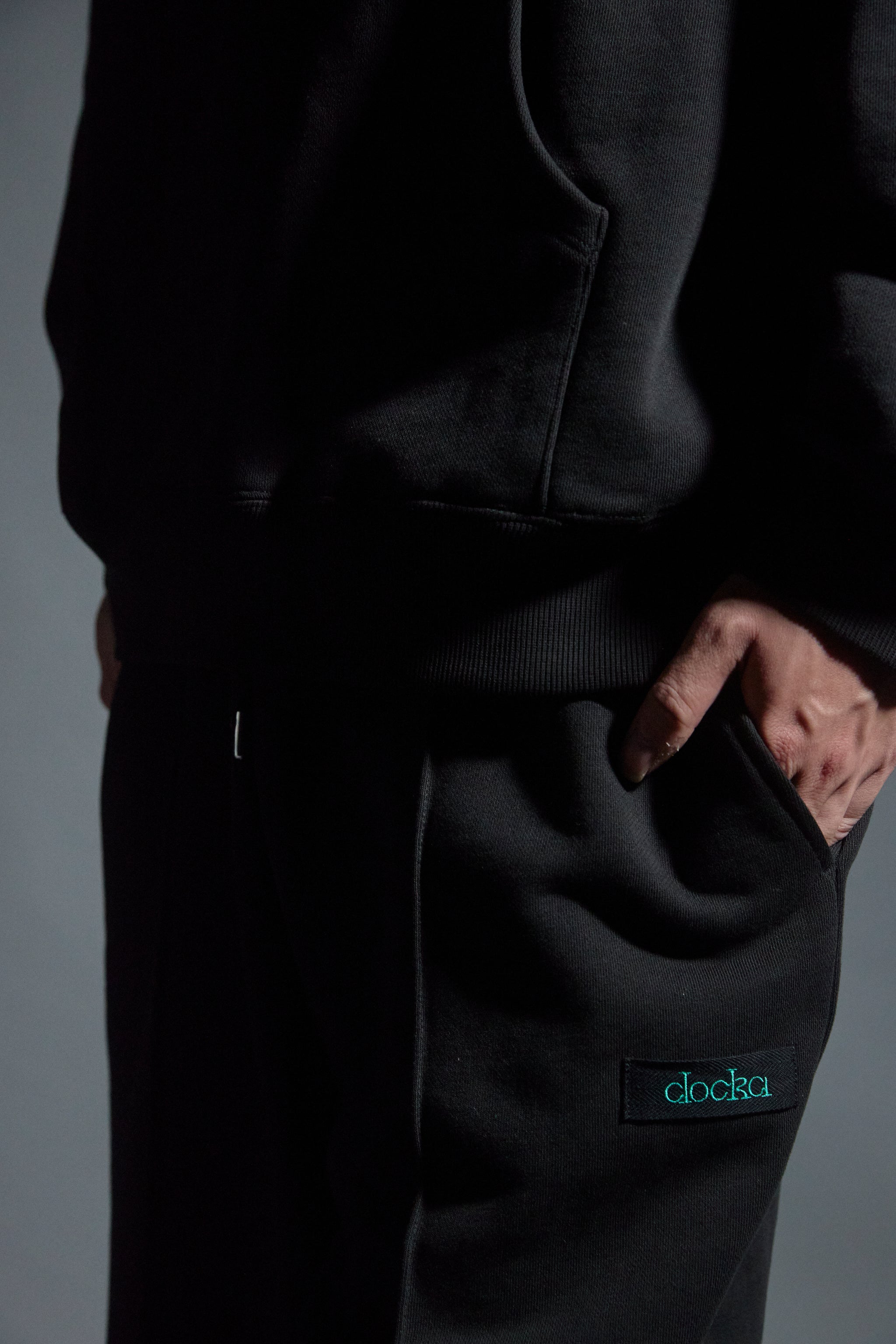 【SET】Logo Heavy Hoodie／Logo Sweat Pants(BLACK)