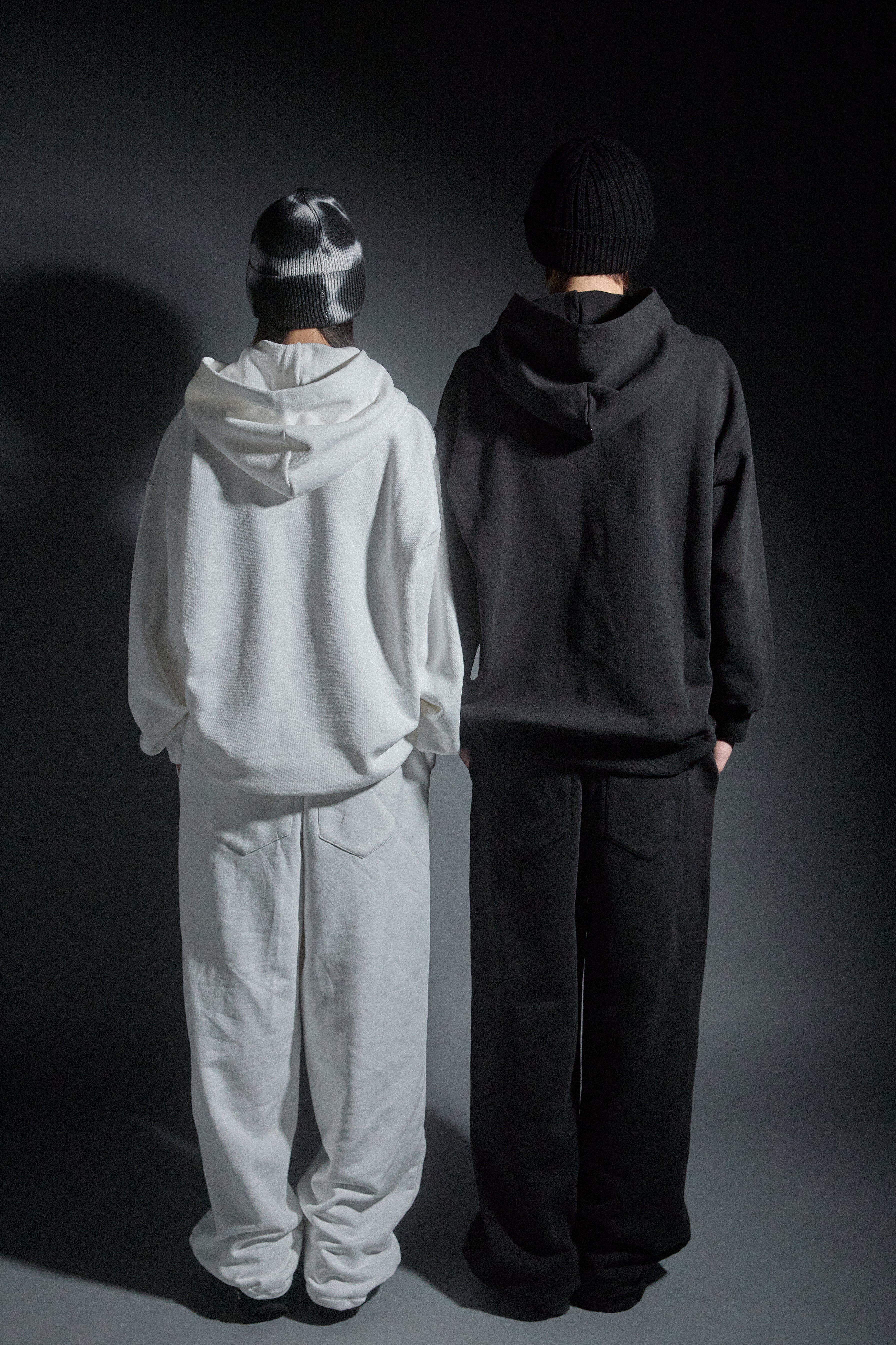 【SET】Logo Heavy Hoodie／Logo Sweat Pants(BLACK)