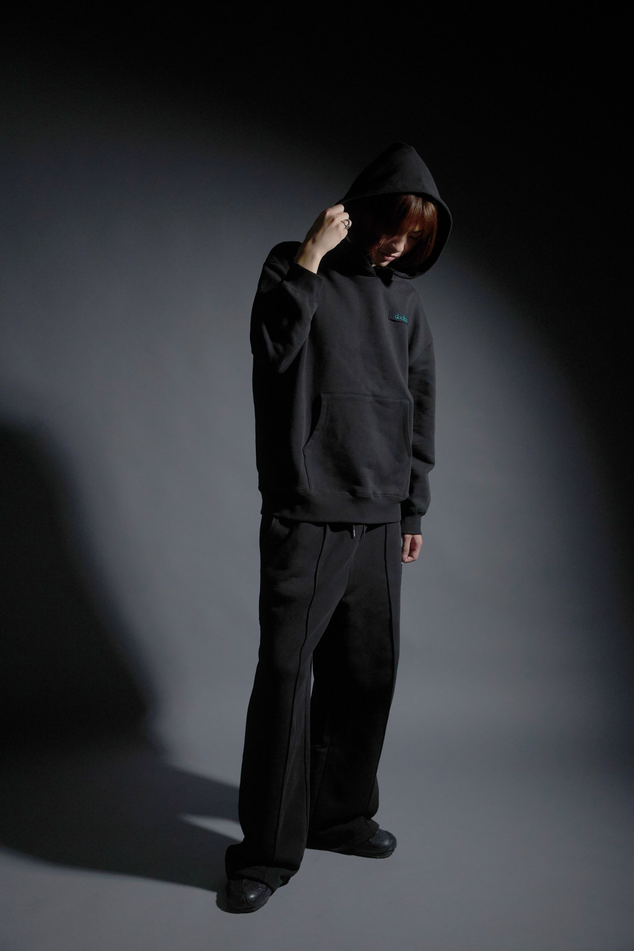 【SET】Logo Heavy Hoodie／Logo Sweat Pants(BLACK)