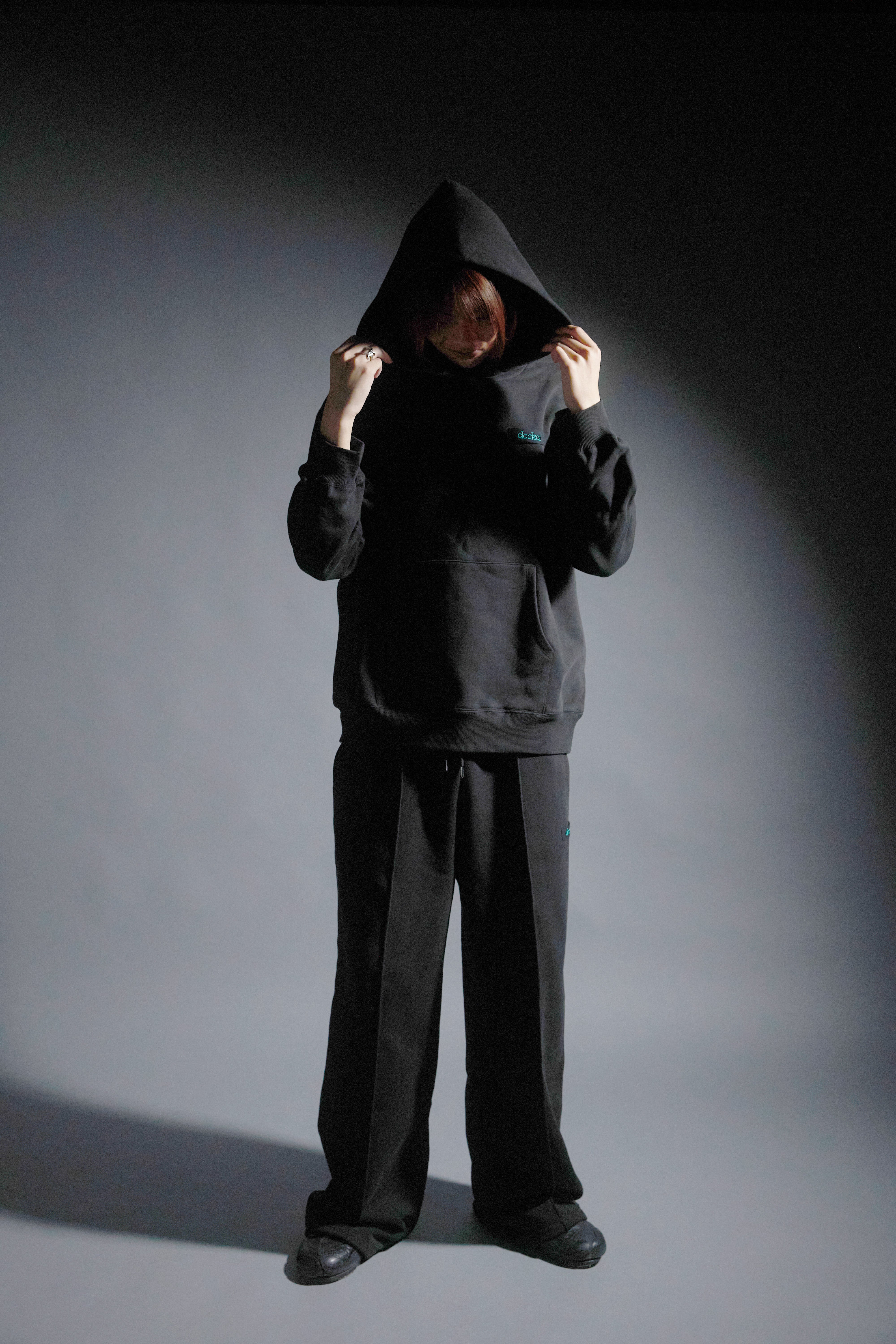 【SET】Logo Heavy Hoodie／Logo Sweat Pants(BLACK)