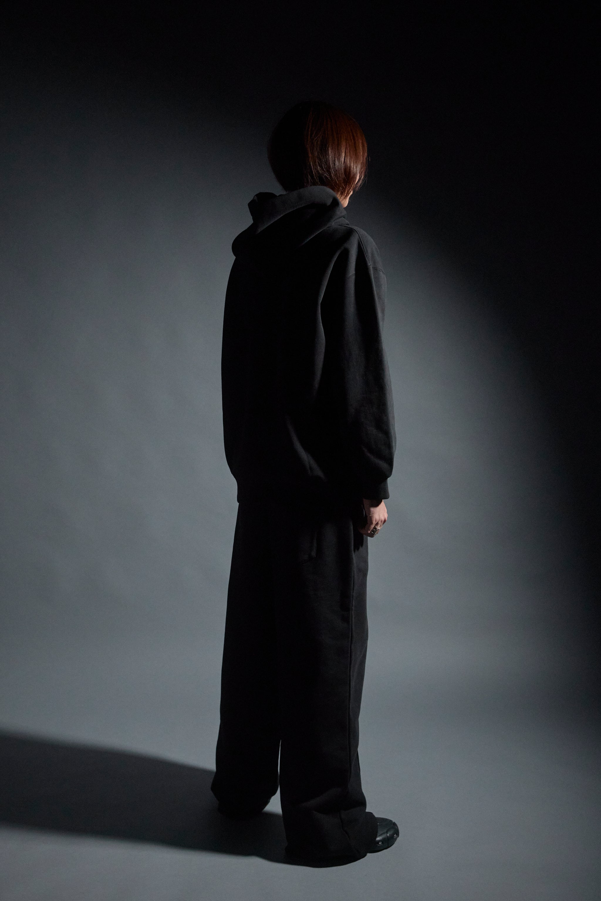 【SET】Logo Heavy Hoodie／Logo Sweat Pants(BLACK)